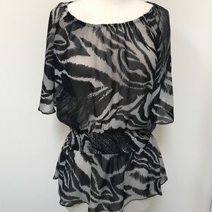 Zebra print blouse